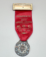1951 M.O.C. MILITARY ORDER OF COOTIE RIBBON MEDAL - NEW YORK, NY - A659 picture