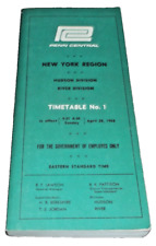 APRIL 1968 PENN CENTRAL NEW YORK REGION EMPLOYEE TIMETABLE #1 picture