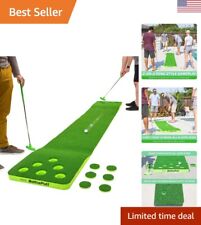Pong-Inspired Golf Putting Game - 11 ft Putting Green - 2 Putters - 2 Golf Balls picture