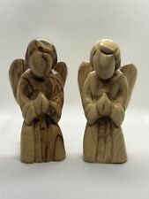 Beautiful Hand Carved Praying Angel Made From Natural Olive Wood(4.5 Inch) picture