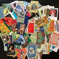Single Swap Playing Cards LOT of 85 Different Card Backs ~ Most Vintage picture