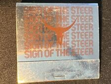 VINTAGE MATCHBOOK - SIGN OF THE STEER - MCCORMICK INN -CHICAGO, IL - UNSTRUCK picture