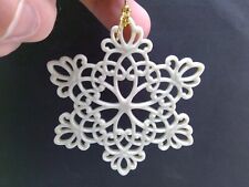 Lenox 1997 Pierced Snowflake Christmas Ornament - NO BOX picture