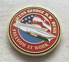US NAVY USS GEORGE H.W. BUSH CVN-77 Challenge Coin picture