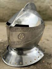 Medieval Jousting Knight Fighting Armour Helmet Halloween 18 Gauge Steel, gifts picture