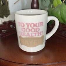 1980s Vintage Bayer To Your Health Advertising Coffee Mug picture
