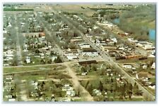 c1960s Aerial View On The Muskegon River Evart Michigan MI Unposted Postcard picture