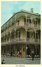 Vintage Postcard 1920's Lace Wrought Iron Balconies New Orleans Louisiana LA picture
