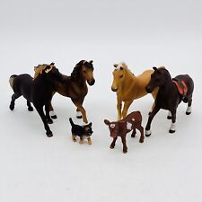 Schleich Horses Calf Dog Lot Bundle 4
