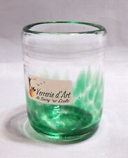 Verrerie d' Art de Soisy ur Ecole Signed French Art Glass Small Vase Jar picture