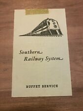 SOUTHERN RAILWAY SYSTEM Buffet Service Menu 1947 picture