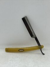 Antique F.W. Engels RADIANT Style Barber Straight Razor Pearl Inlay Handle picture