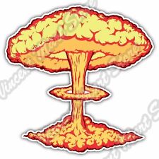 Nuclear Explosion Mushroom Cloud War Car Bumper Window Vinyl Sticker Decal 4