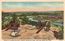 Postcard TN Lookout Mountain Garrity's Alabama Battery Linen Vintage PC e9319 picture