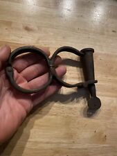 Police Shackle Handcuffs Metro London Patina Collector Man Cave Constable GIFT picture