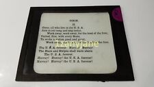 SMS Glass Magic Lantern Slide Photo DIXIE II COME ALL WHO LIVE IN THE USA picture