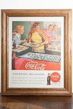 Original 1948 Coca Cola Ad Life Magazine Full Page Ad - Lunch Refreshed picture