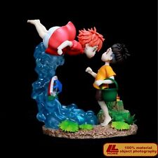 Anime movie Mermaid Ponyo And Sosuke Figure Statue Toy Gift Desk decor picture