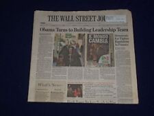 2008 NOVEMBER 6 WALL STREET JOURNAL NEWSPAPER - OBAMA BUILDING TEAM - NP 3064 picture