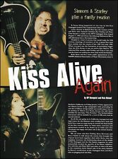KISS Gene Simmons Paul Stanley 2-page article 8 x 11 pin-up photo print picture