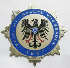 Adac International Rally 1967 car grill badge emblem logos metal enamled badge picture