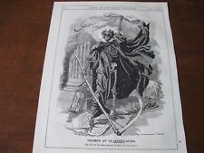 1898 Original POLITICAL CARTOON - JENNER AntiVax Anti VACCINATION of SMALL POX picture