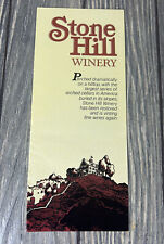 Vintage Stone Hill Winery Hermann Missouri Brochure Pamphlet picture