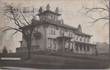 Livingston House Lowell MA Massachusetts Mansion Home Litho Postcard picture