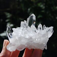 Natural Clear Quartz Cluster White Clear Crystal Specimen Minerals Decoration picture