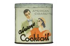 Scarce 1930s Dutch “Always Coctail ” litho 20 cigarette tin in good condition picture