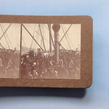 Messina Sicily Stereoview  C1910 Real Photo Italy Saxonia Emmigrants To America picture