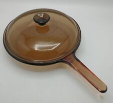 Vision Corning Ware 10.5 in Frying Glass Pan Waffle Bottom + Lid  picture