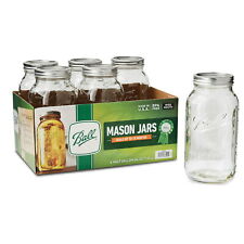 Ball Wide Mouth 64oz Half Gallon Mason Jars with Lids & Bands, 6 Count picture