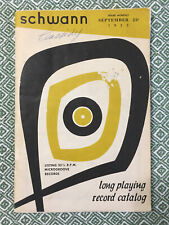 Schwann Long Playing Record Catalog. September, 1955 issue picture