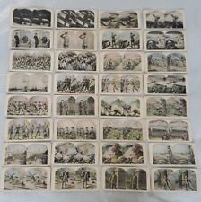 (32) WW1 STEREOVIEW CARDS Images of WORLD WAR 1 Artistic Sterioscope Cards picture
