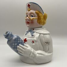 Rare: Vintage Florence Nightingale Ceramic Teapot No 22 1990 Dept 56 Nurse (A) picture