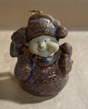 Vintage Handcrafted Christmas Bell Snowman picture