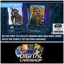 Topps Star Wars Card Trader 2023 Purple Base Series 1 Tier 7 Purple 50 Card Set picture