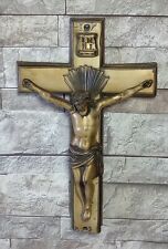 Vintage Crucifix Cross Metal Jesus 13