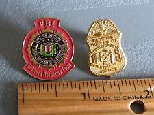 FBI EVIDENCE RESPONSE TEAM (ERT) & FBI Badge LAPEL PINS picture