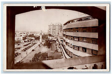 Casablanca Morocco Postcard United Nations Square 1947 Vintage RPPC Photo picture