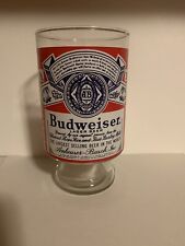 BUDWEISER CLASSIC Footed Beer Glass/Tumbler 12 ounce from the 90's picture