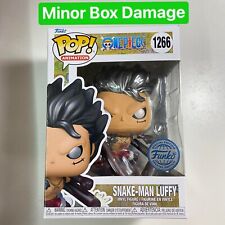 MINOR BOX DAMAGE METALLIC Snake Man Luffy Gear 4 One Piece Funko Pop Anime 1266 picture