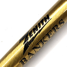 c1960s Salesman Sample Zenith Bankers Ballpoint Pen Vtg TV Radio Gold Metal G38 picture