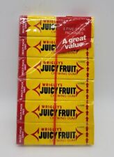 Vintage Wrigley’s JUICY FRUIT Gum 6 Packs 5 Ct. SEALED candy RARE picture