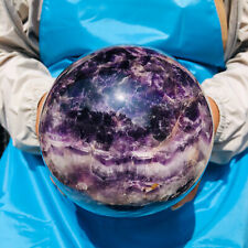 8.8LB Natural Dream Amethyst Quartz Crystal Sphere Ball Healing picture