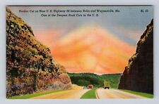 Rolla MO-Missouri, Hooker Cut, U.S Highway 66, Vintage Souvenir Postcard picture