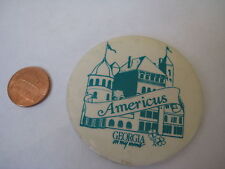 vtg Americus GA Georgia on My Mind BUTTON pin pinback retro advertising souvenir picture