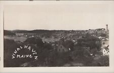 Vinalhaven Maine Birds Eye View of Town 1953 Real Photo RPPC Postcard picture