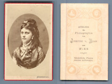 Bohr, Wien, CDV ID Actress, Vintage Albumen Print Albumin Print  picture